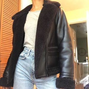 LEVIS FAUX LEATHER JACKET SZ XS